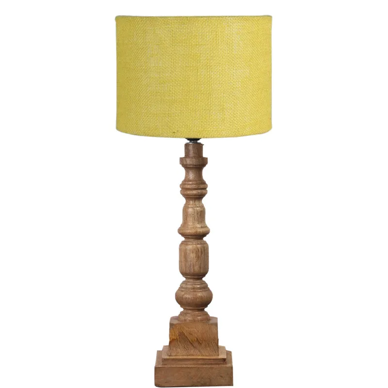 Sienna I Arbor Wooden Table Lamp - Yellow,Brown media 6