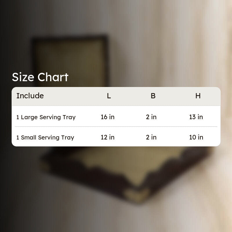 Savra Mango Wood Serving Tray - Set Of Two media 6