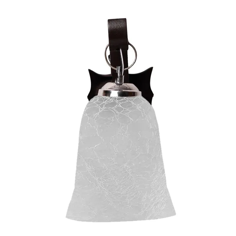 Crystal Bloom Wavy Dark-Wood Glass Wall Lamp media 6