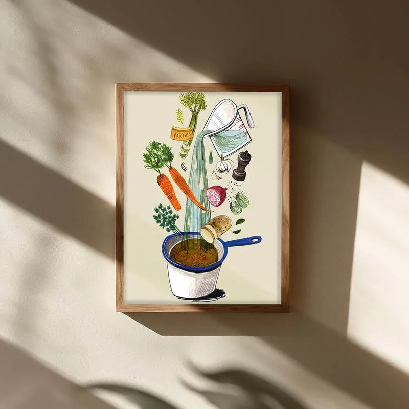 Artisan Appetite Archival Canvas Wall Art - Brown media 3