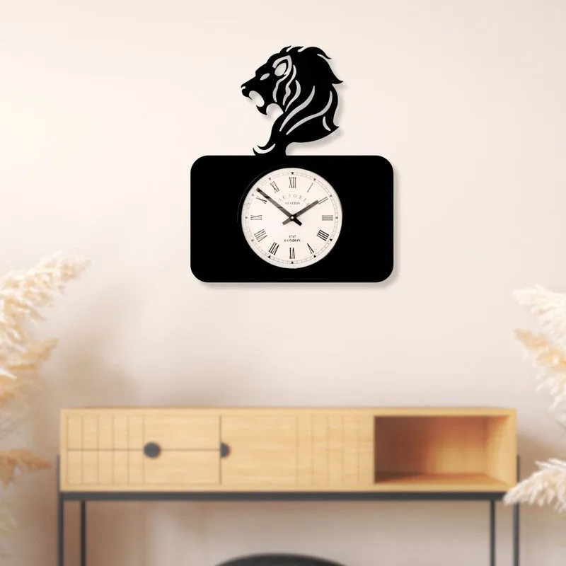 Leo Steel Analog Wall Clock - Black media 3