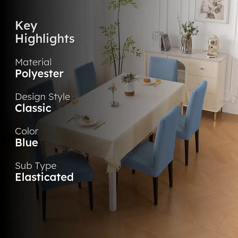 Nexo Neat Fit Chair Cover (Blue) - Set Of Six - 2