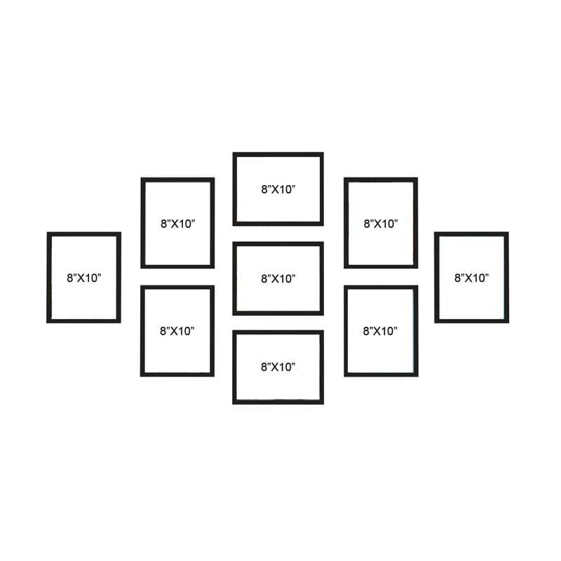 Frame Fables Photo Frame Collage (Black)- Set Of Nine media 3
