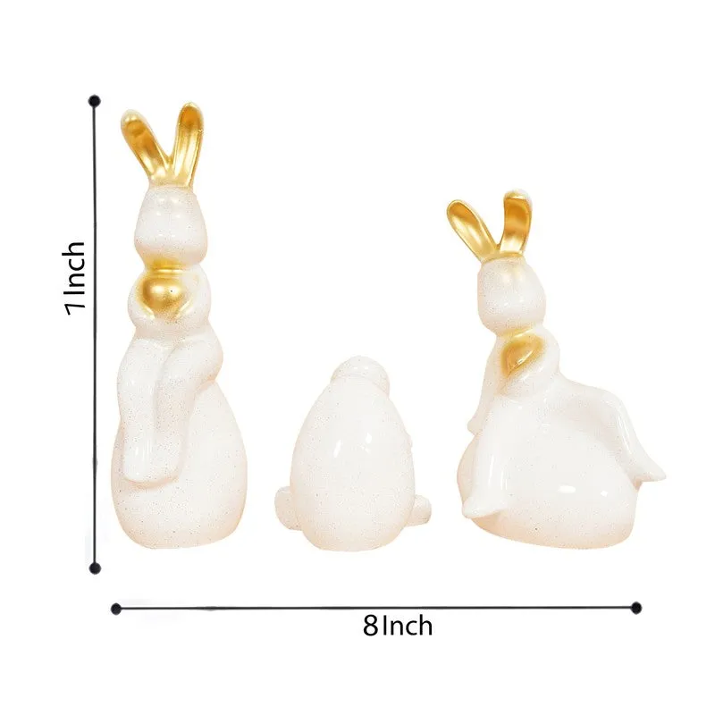 Elegant White Ceramic Swan Showpieces - Set Of Three media 11