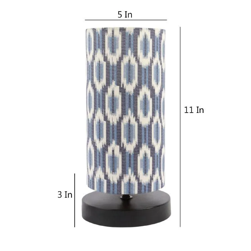 Lois Torine Fabric Table Lamp - Blue,White media 5