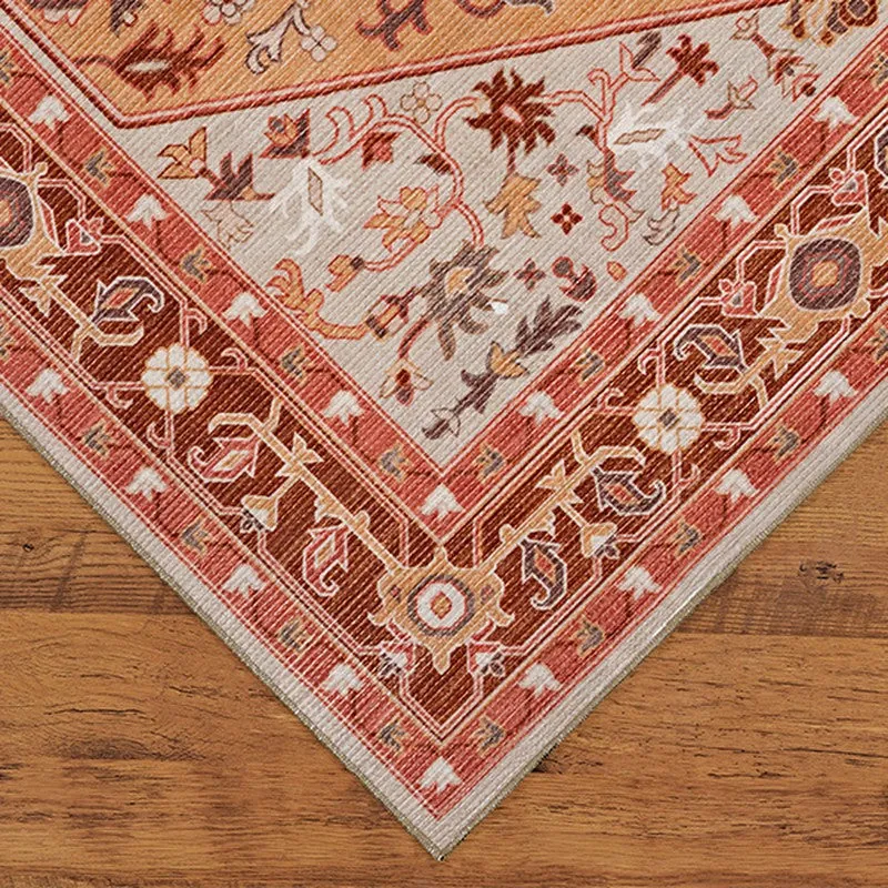 Clayra Heritage Non Anti Skid Carpet - Rust media 6