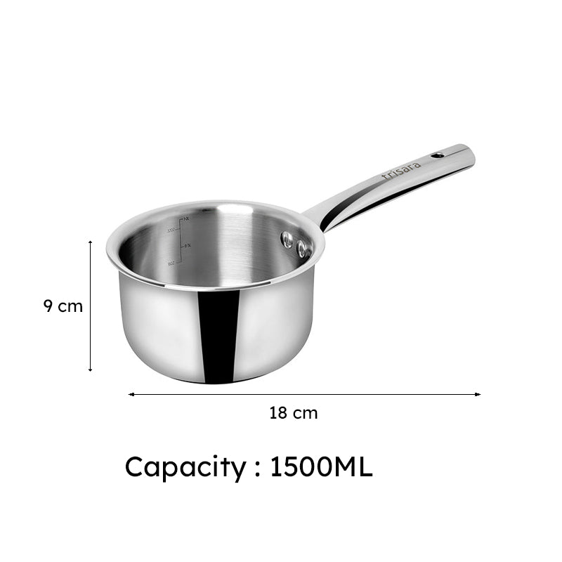 Trilinea Triply Saucepan - 1500 mL/7 Inch media 6