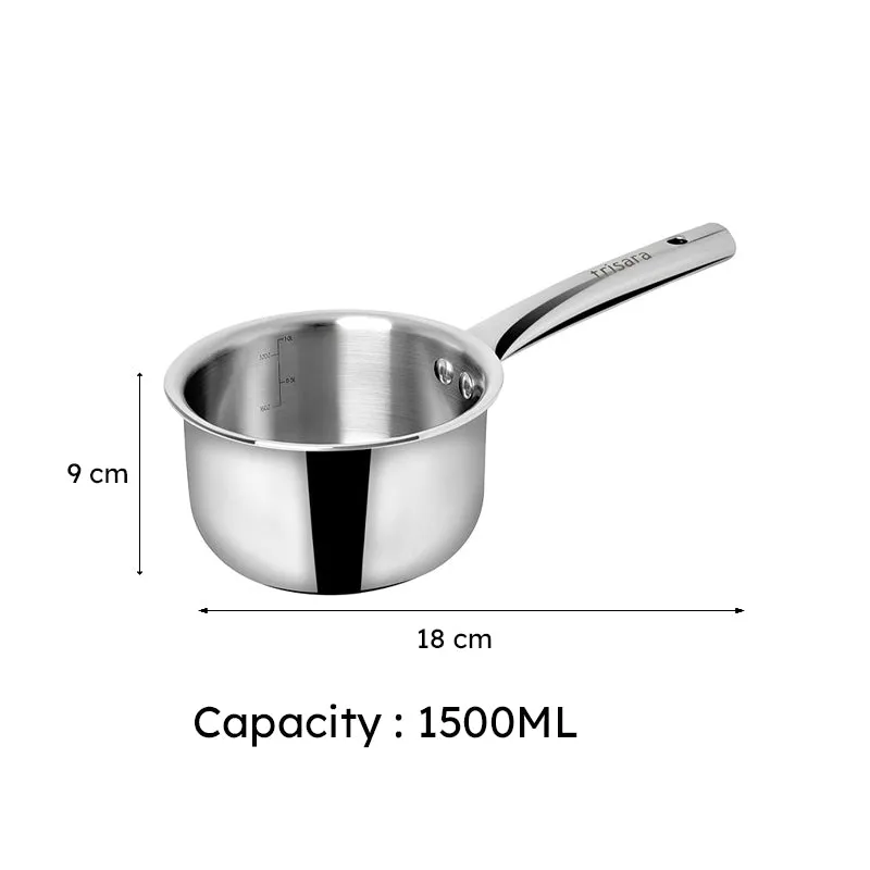 Trilinea Triply Saucepan - 1500 mL/7 Inch media 6