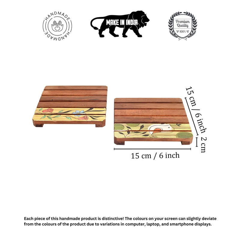 Ethnik Art Wood Coaster - Set Of Two media 7