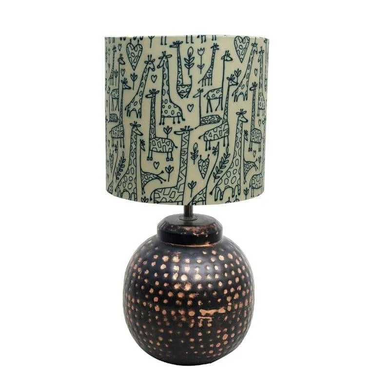 Gola Wilda Fabric Table Lamp - Yellow,Copper media 4