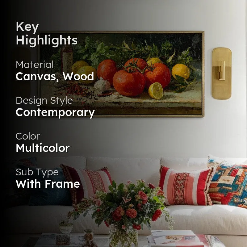 Harvested Canvas Wall Painting With Frame media 2