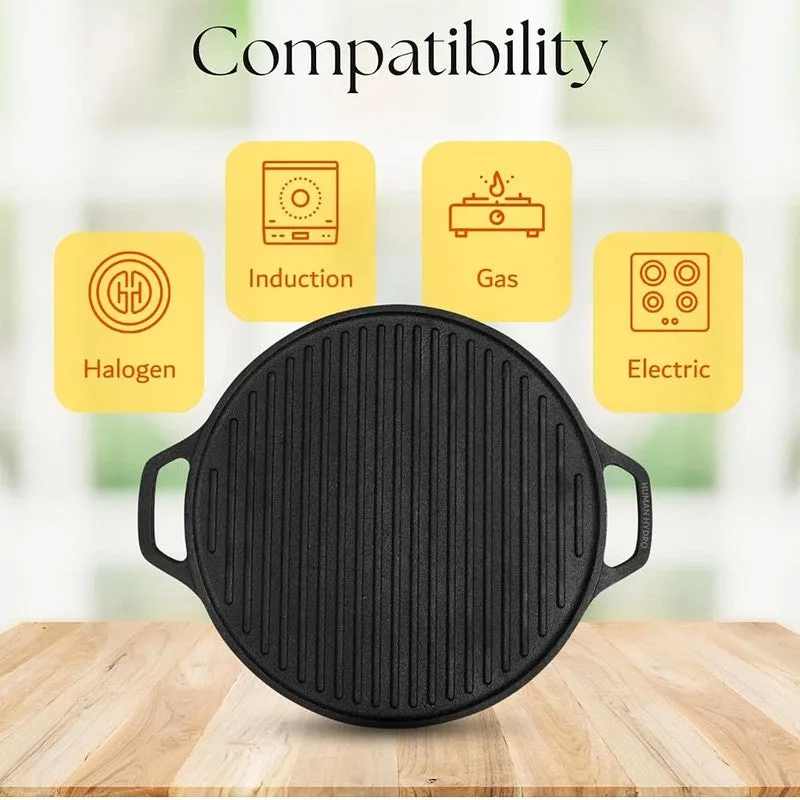 SearCraft Deep Ridge Cast Iron Grill Pan media 5