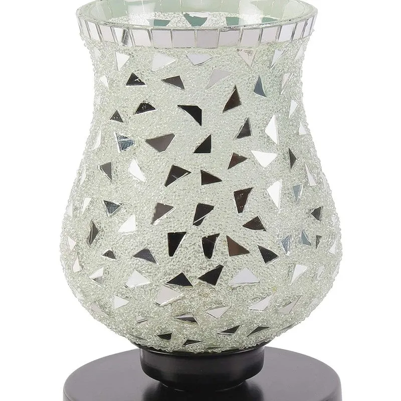 Blazeira Mosaic Glass Table Lamp With Wooden Base - Multicolor media 7