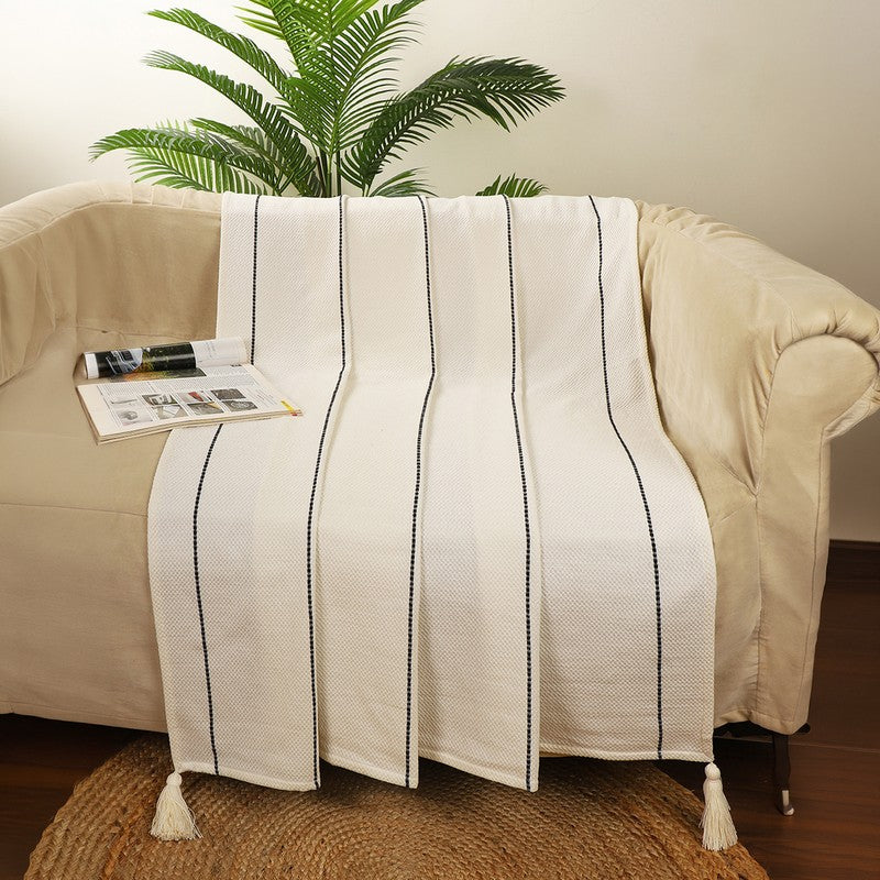 Stripe Story Cotton Throw