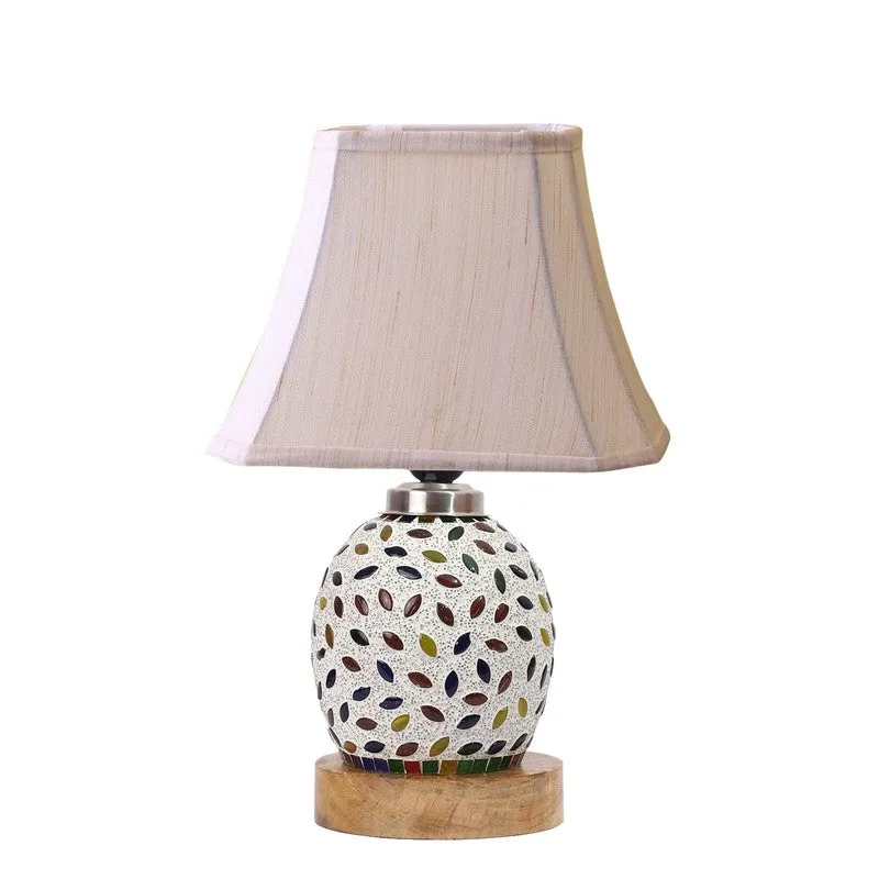 Elyra Square Wooden Table Lamp - Multicolor media 5