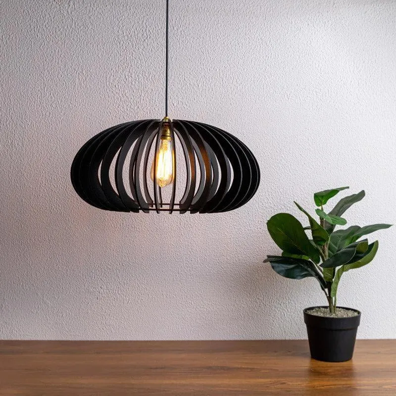 Isala Wooden Ceiling Lamp media 1