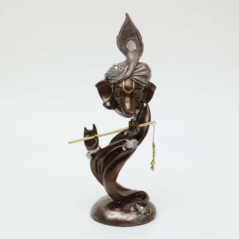 Rishi Ganesha Showpiece - Brown media 3