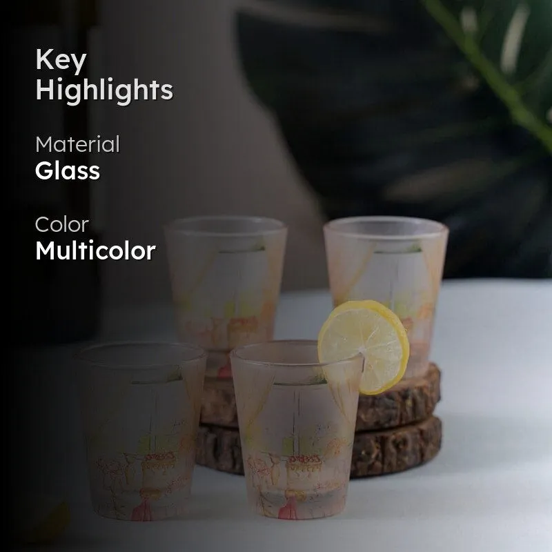 English Tea Party Frosted Shot Glass (30 ml) - Set Of Four media 2