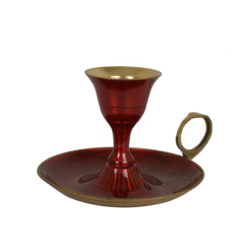 Victorian Charm Brass Candle Holder media 5