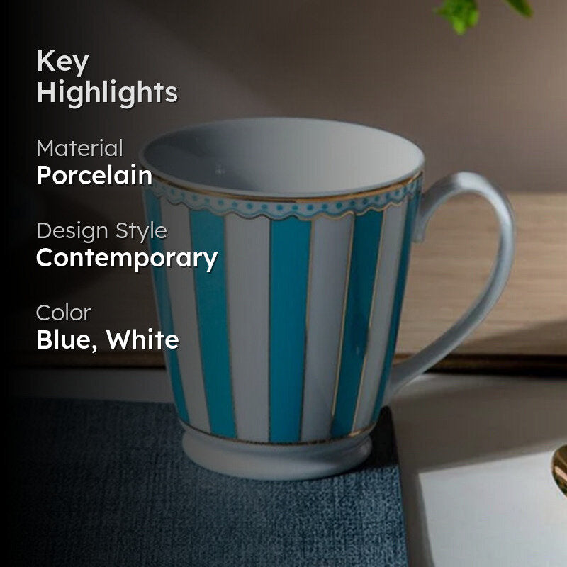 Noritake Porcelain Coffee Mug (Light Blue) - 300 mL media 2