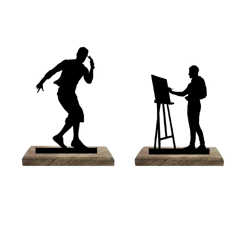 Artistic Expression Showpiece - Set Of Two media 6