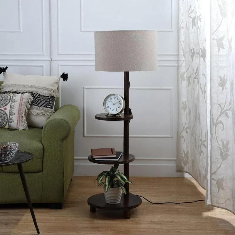 Davina Runa Floor Lamp With Shelf media 3