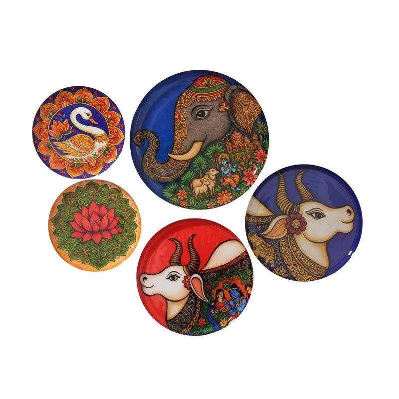 Lotus Serenity Wall Plates - Set of Five media 4