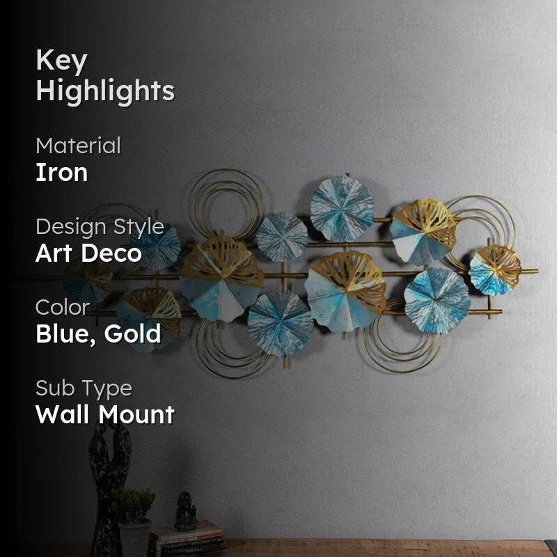 Gilded Blue Iron Wall Accent media 2