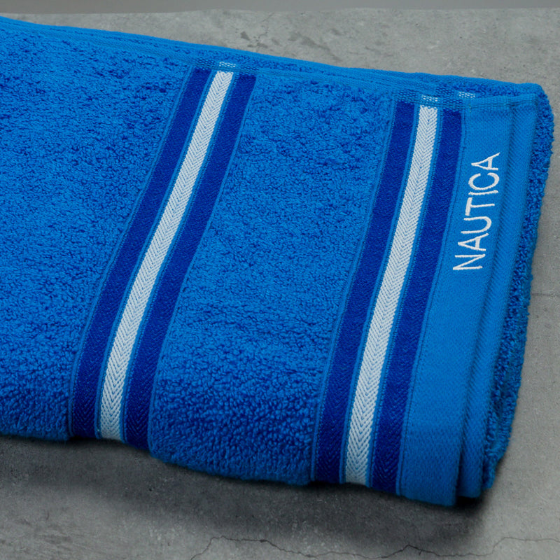 Nautica Dove Dual Down Bath Towel - Blue media 5