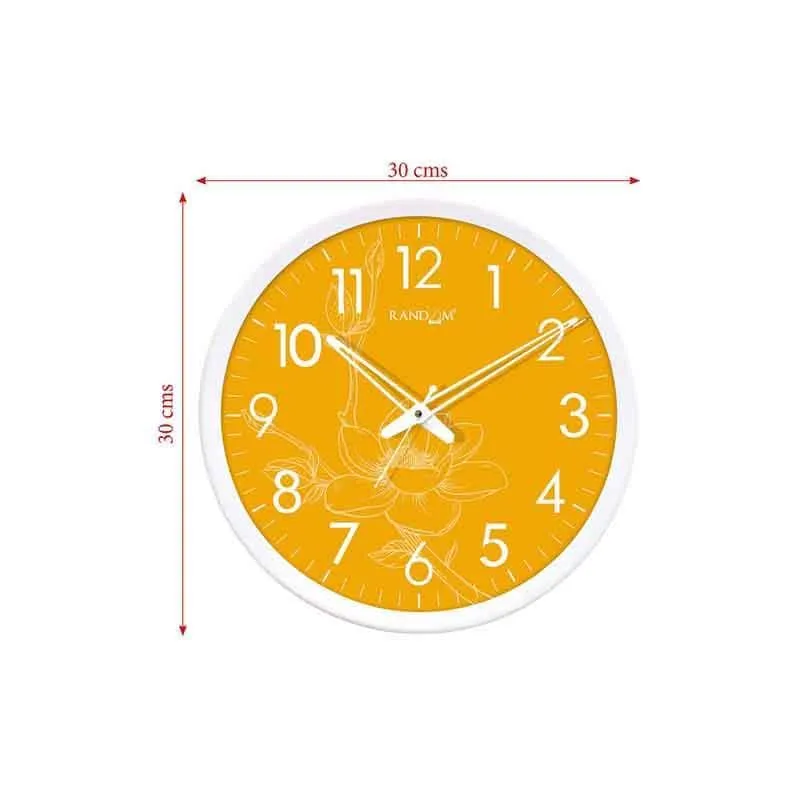 Yellow Bloom Wall Clock media 6