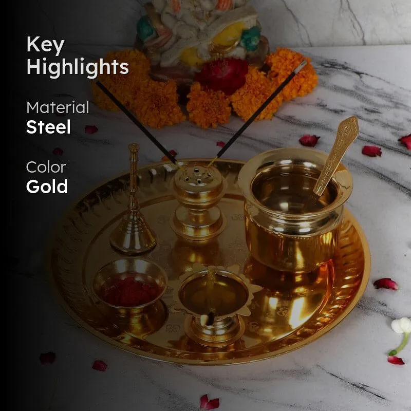 Saniti Pooja Thali Set media 2