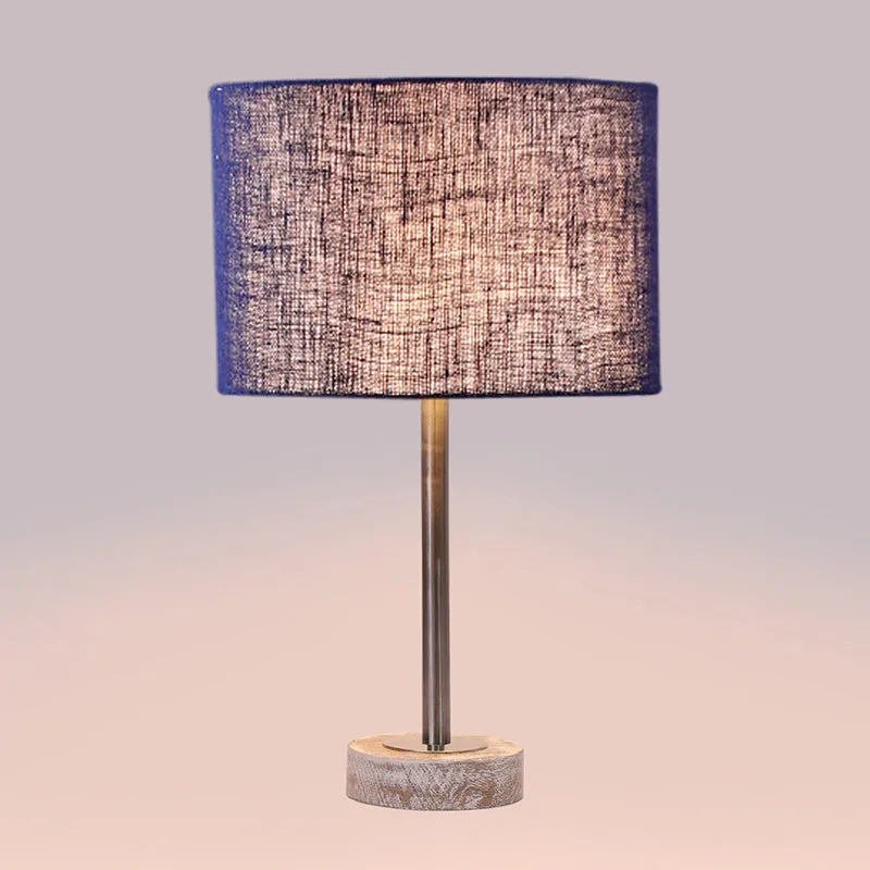 Sienna I Rodin Wooden Table Lamp - Blue,Silver,White media 5
