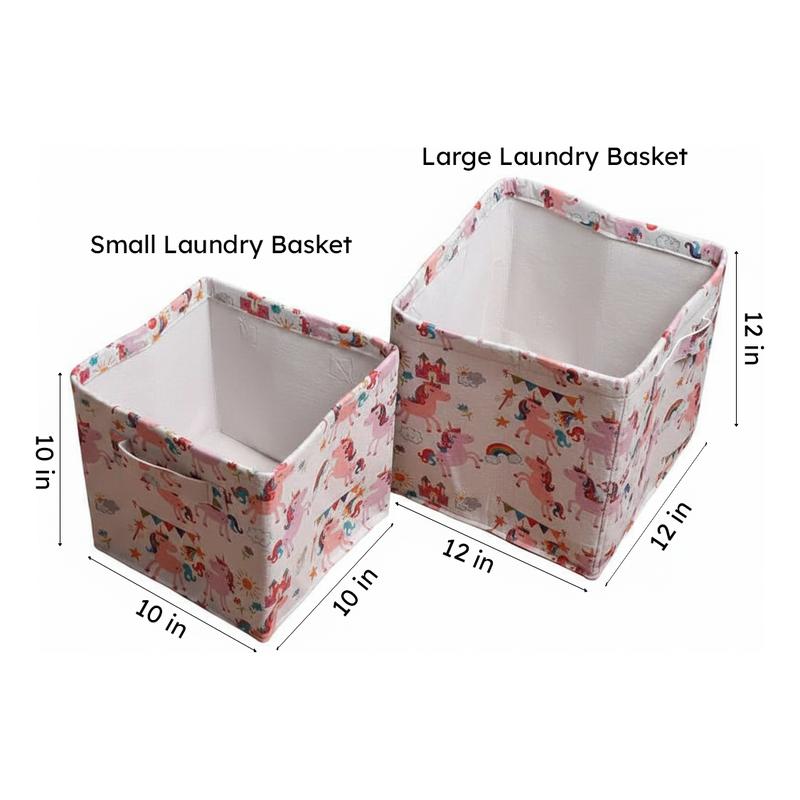 Unicorn Laundry Basket - Set Of Two media 7