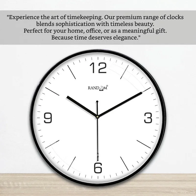 Timora Premium Silent Sweep Wall Clock - Black media 6