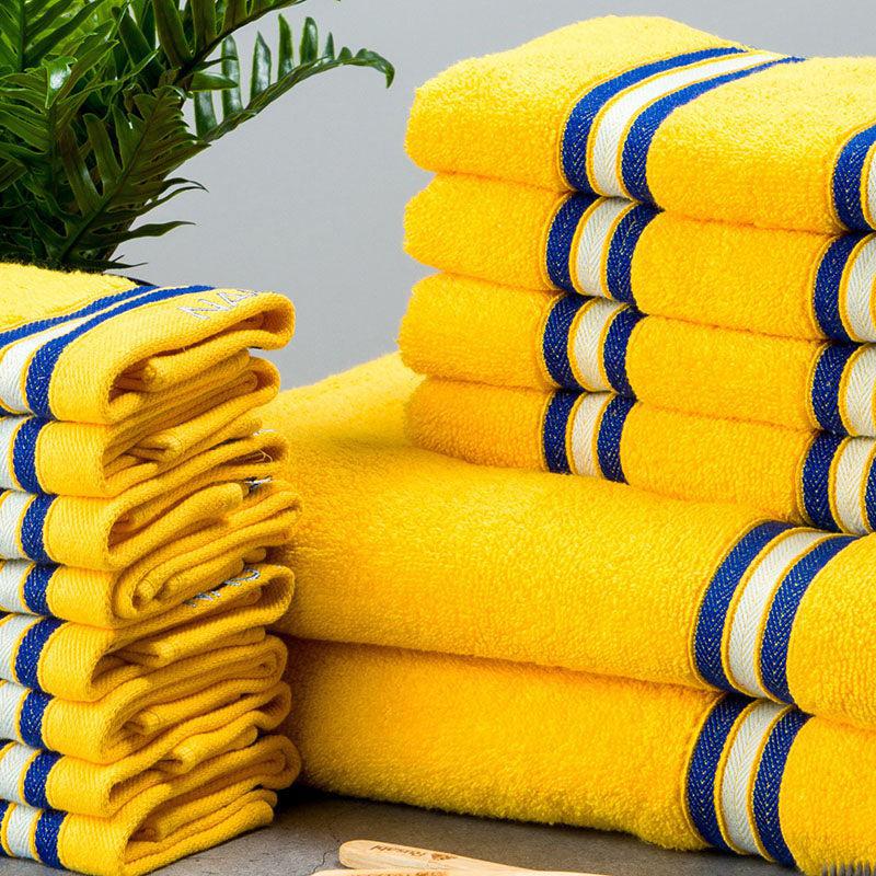 Nautica Dove Down Cotton Towel Set (Yellow) - Set Of Fourteen media 3
