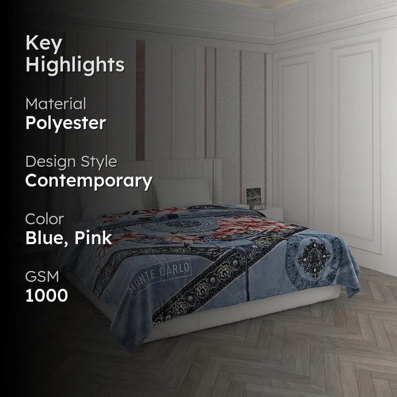 Monte Carlo Bloom Mosaic Blanket - 1000 GSM media 2