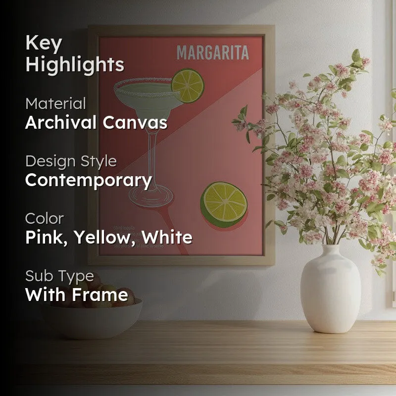 PinkMargerita Archival Canvas Wall Art - Brown media 2