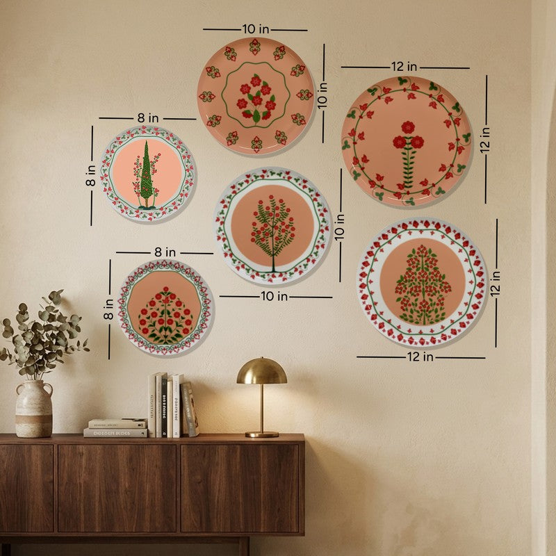 Botanical Royale Metal Wall Plates - Set Of Six media 12