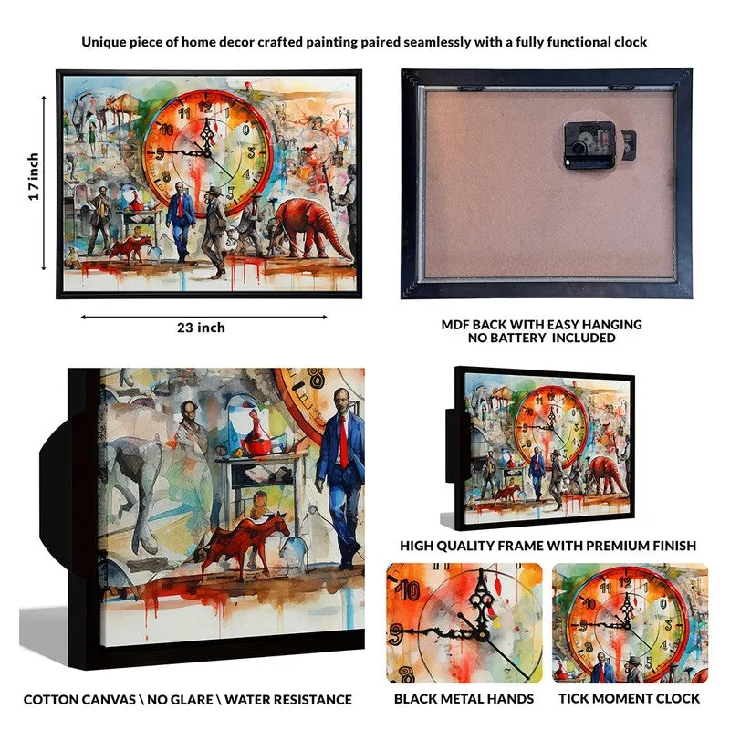 Form & Flow Wall Art With Clock media 7