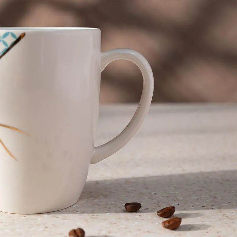 Wabi Porcelain Coffee Mug (295 mL) - Aqua,White media 5