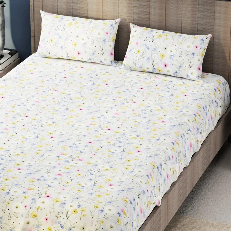 Small Bud Microfiber Bedsheet - 140 GSM media 4