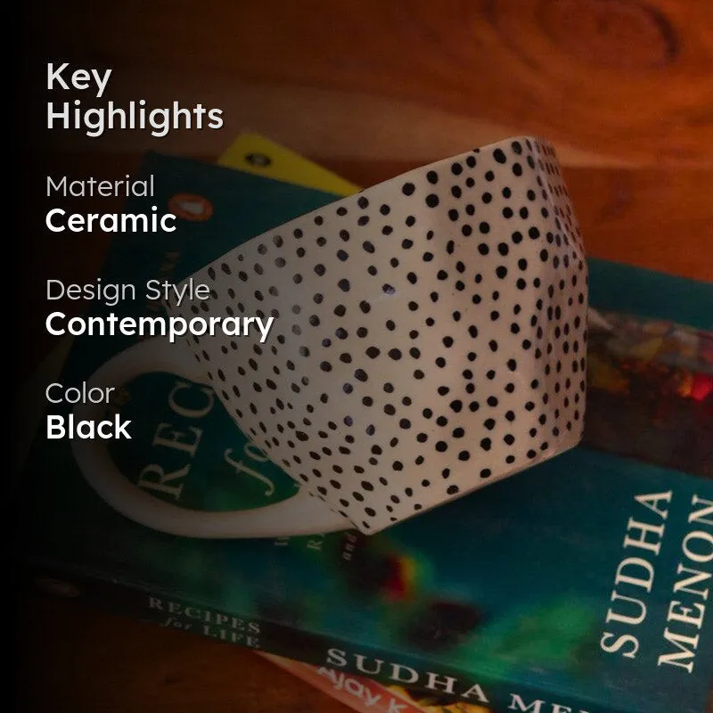 Vesta Ceramic Coffee Mug (250 mL Each) - Set of Six media 2