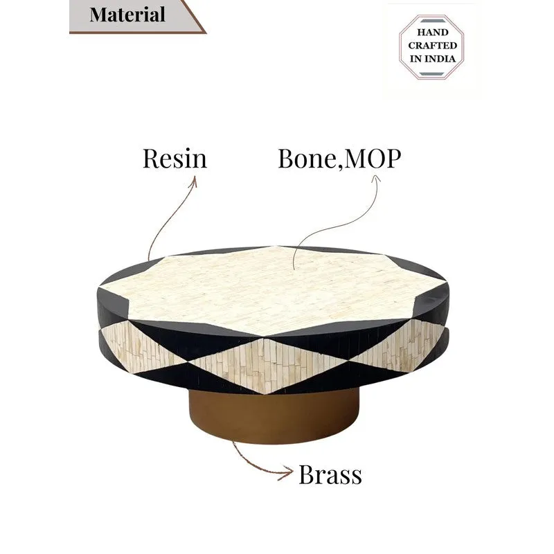 Orion Bone Inlay Center Table - Black media 7