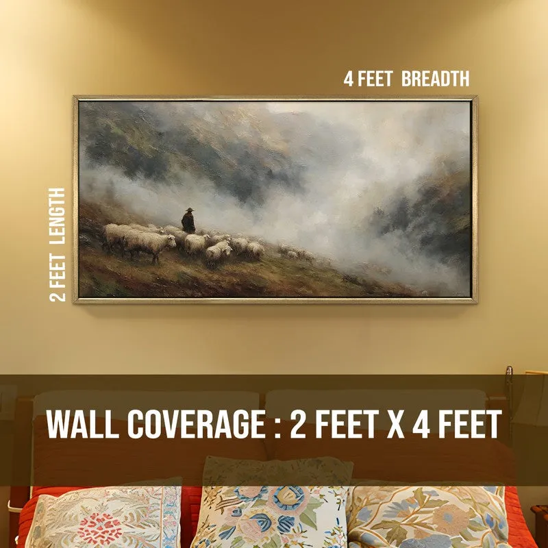 Fogbound Canvas Wall Painting With Frame media 8