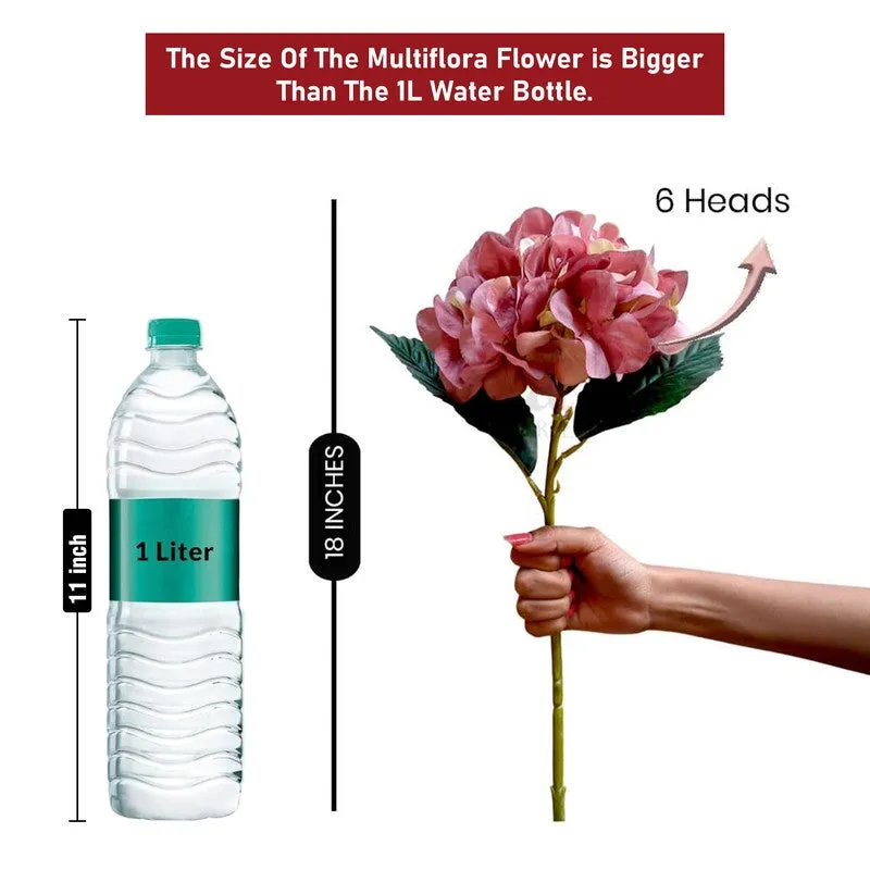 Hydravia Polyester Artificial Flower - Set Of Four media 7