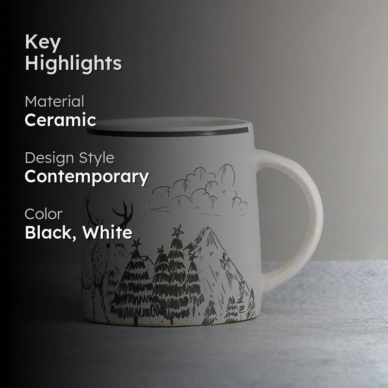 Moose Ceramic Coffee Mug (300 mL) media 2