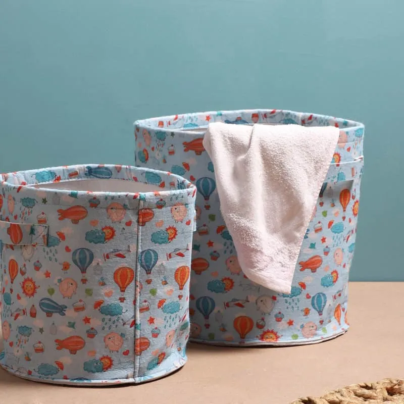 Space Manage Laundry Basket - Set Of Two media 5