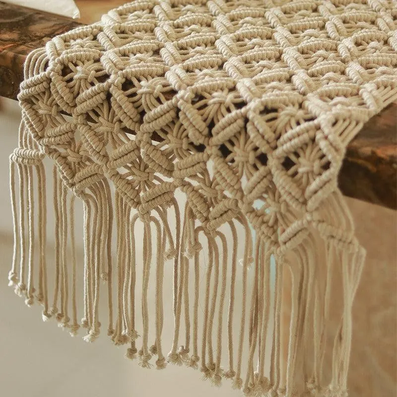 Elta Handcrafted Cotton Table Runner media 3