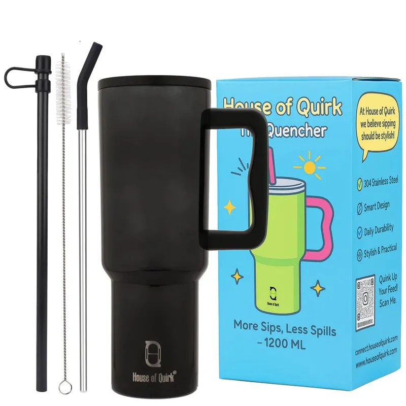 TerraTone Stainless Steel Tumbler (1200 ML) - Black media 6