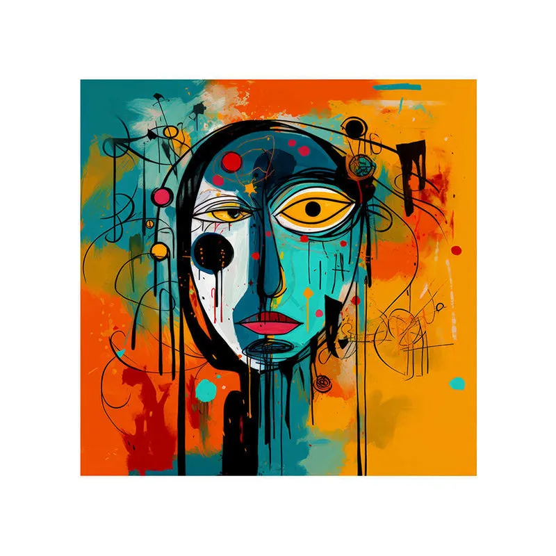 Woman Abstract Poly Canvas Wall Painting media 5